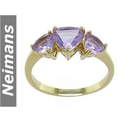 Antique Certified 21.25 ct Amethyst & Diamond Ring Gold