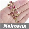 Image 1 : Neimans 6.75 ct Certified Ruby & VS Diamond Ring 14kt