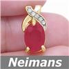 Image 1 : Neimans .50 ct Emerald & Diamond Ring 14kt CERTIFIED
