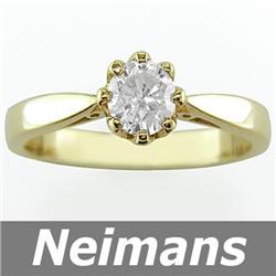 Vintage Deco .50 ct Certified VS Diamond Pendant 14K