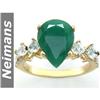 Image 1 : Neimans .50 ct Emerald & Diamond Ring 14kt CERTIFIED