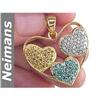 Image 1 : Gem Certified .75 ct Ruby Solitaire Pendant 14kt Gold