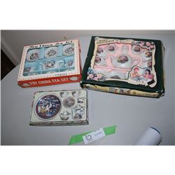 3 Child Tea Sets in Box