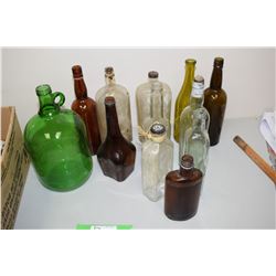 Milk Box, Liquor & Wine Bottles