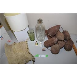 Lamp Shades, Milk Bottle, Spats