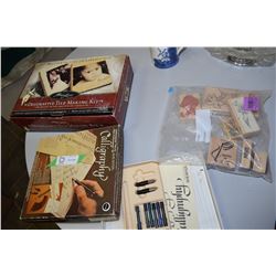 Hobby Lot, Calligraphy, Tiles Stamper