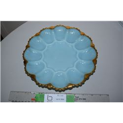 Robin Blue Devilled Egg Plate