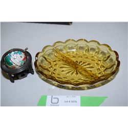 Pickle dish, pencil sharpener