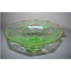 Fabulous Green Depression Fruit Dish