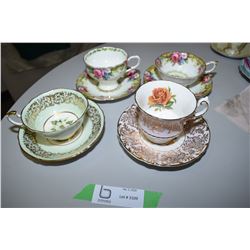 Royal Albert Paragon 4 cups and saucers