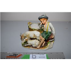 Occupied Japan Boy with 2 Goats