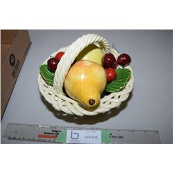 Di Bassano Italian Hand Painted Fruit Basket