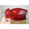 Image 2 : Cranberry Glass Act Glass Basket