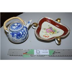 Japan Teapot Noritake Fancy Hand Painted dish