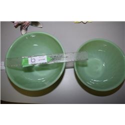 2X THE MONEY - Jadeite Fireking Bowls