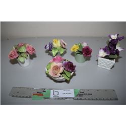 British Bone China Bouquet Flower Dishes