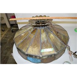 Huge Lead Glass Hanging Light