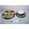 Image 1 : 8X THE MONEY - Japanese authentic antique hand painted gold trim Satsuma circa 1900 cup/saucer/plate