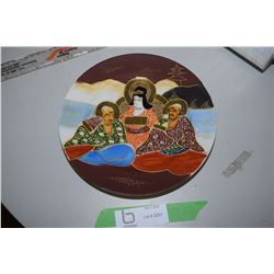 4 Japanese authentic antique hand painted gold trim Satsuma circa 1900  Plates 8.5"