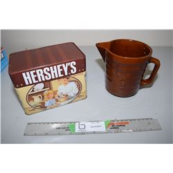 2X THE MONEY - Hersey Recipe Box and Pottery Pitcher