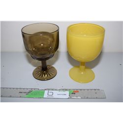 2 Vintage Large Goblets