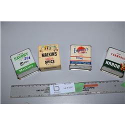 4 Spice Vintage Tins