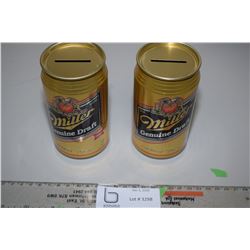 Miller Beer Can Banks