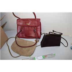 Suede and Leather Purses