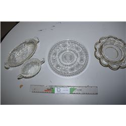 Pressed Glass Lot