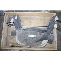 7 Wooden and Hardboard Decoys