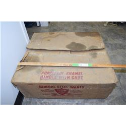 Antique Steel Sink in Box