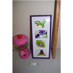 Lady Bug Picture and Candy Holder