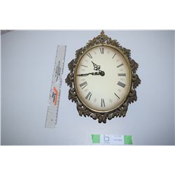 Vintage Brass Wall Clock