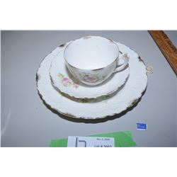 3 Piece Cup/Saucer/Plate