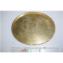 Brass Etched Platter