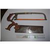 Image 1 : Antique Handsaw and Hacksaw
