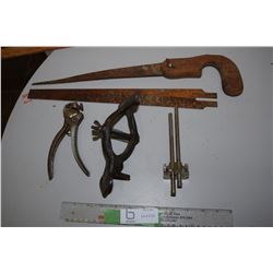 Saws, Saw Vice, Saw Set and Depth Gauge