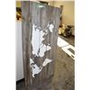 Image 1 : Worn Board (Distressed) World Map (Hand Painted)