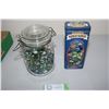 Image 1 : 2X THE MONEY - Jar and Tin of Marbles