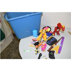 (TUB NO INCLUDED) Transformer Toys, Yo-Yo, Pez and etc.
