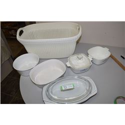 Corning ware and Various Casserole Bowls