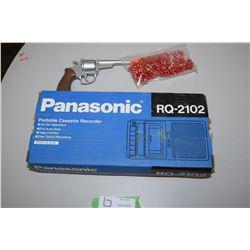 Cassette Player and Cap Gun