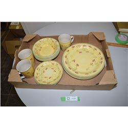 Pottery Plate and Cup Lot