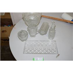Pressed Glass Lot