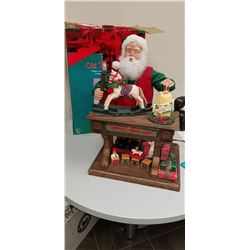 WORKING - Song and Moving Santa's Workshop Christmas Display