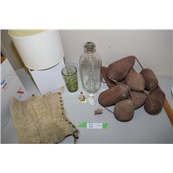 Lamp Shades, Milk Bottle, Spats