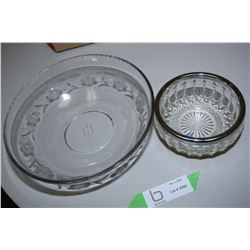 2 Crystal Bowls