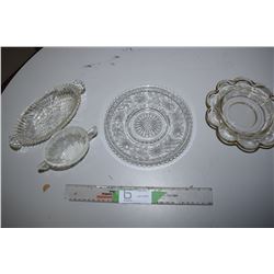 Pressed Glass Lot