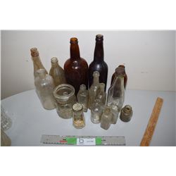 Antique Glass Bottle Lot