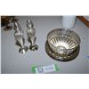 Image 1 : Silver Plated Dish/Plate and Salt and Pepper Shakers